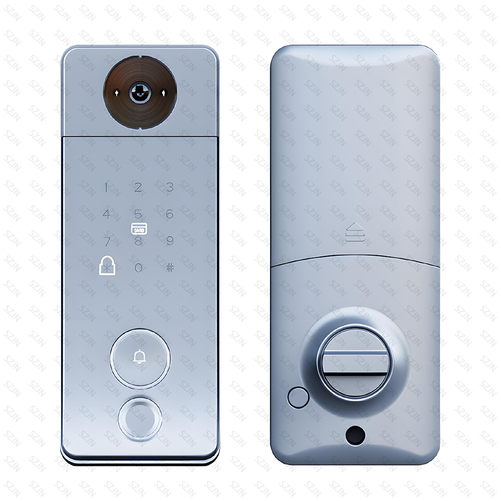 Tuya スマートロック シリンダー、指紋認証、キーレス、パ - Smart Door Lock With Camera Intercom のレビューと価格