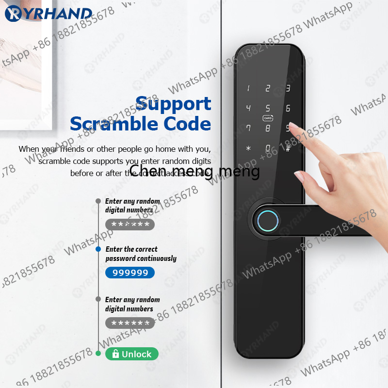 F7 Tuya wifi電子デジタルドアロック 指紋認証電気 - Smart Lock Zigbee Gateway のレビューと価格