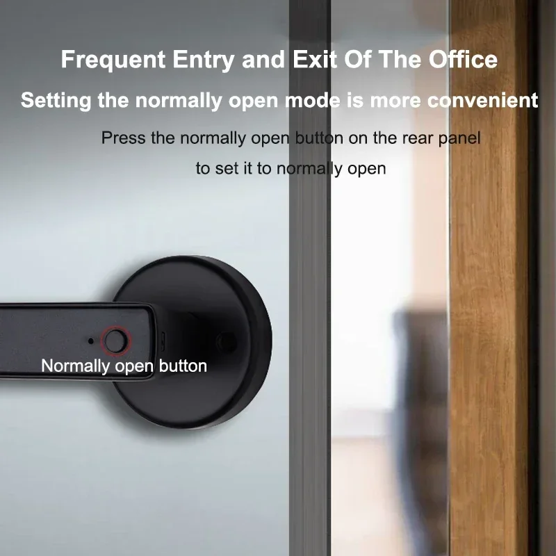 Tuya Bluetooth スマート指紋ドアロック デジタ - Digital Door Lock Fingerprint Handle のレビューと価格
