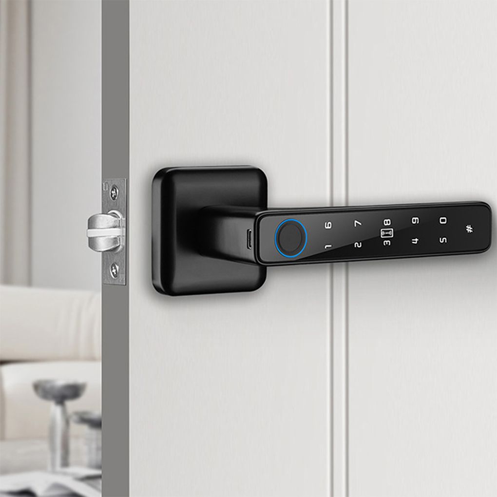 Tuya デジタルスマートドアロック 複数のアクセス方法対応 - Digital Door Lock Fingerprint Handle のレビューと価格