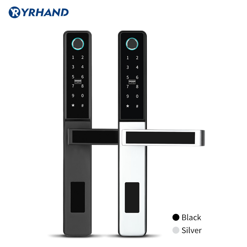 Tuya-インテリジェント指紋ドアロック,アルミニウム,wi - Digital Door Lock Fingerprint Handle のレビューと価格