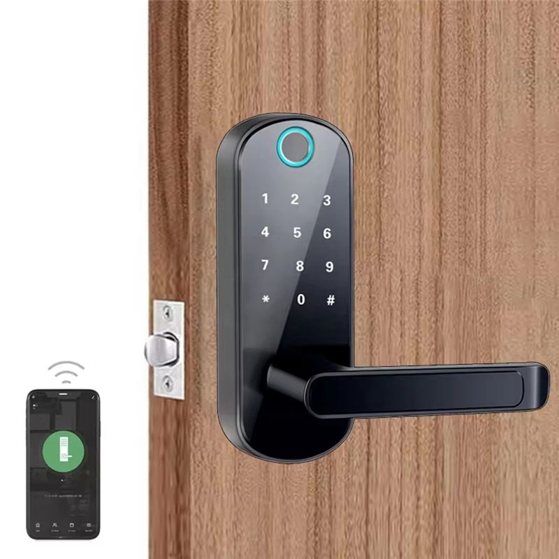 AB25-Tuya Wifi スマート指紋ドアロックアプリリ - Smart Door Lock Tuya App のレビューと価格