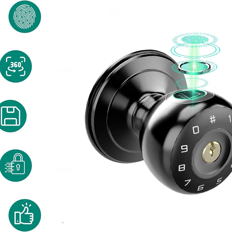 あなたのもの-指紋付きスマートデッドボルトロック,パスワード - Smart Lock Deadbolt Keypad Bluetooth のレビューと価格