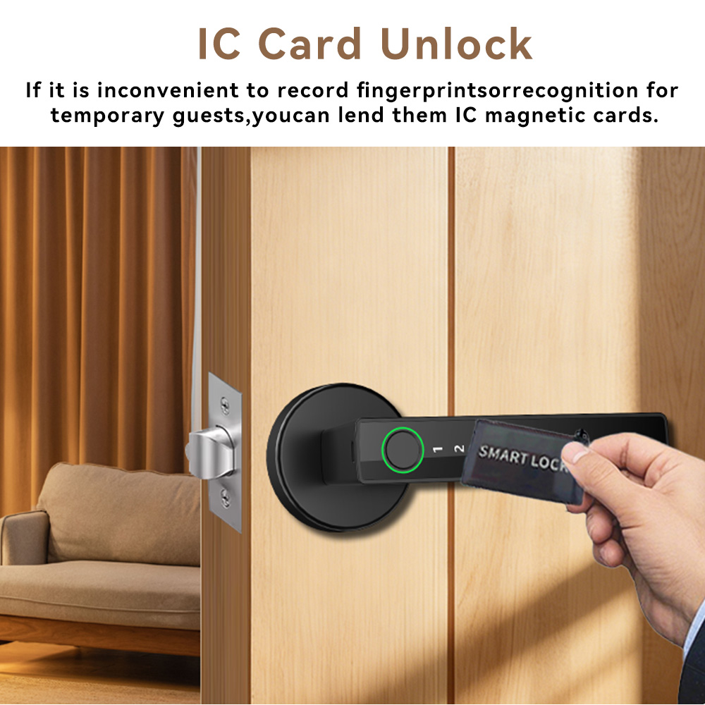 デッドボルト式、デジタル指紋認証、電動パスワード、スマートキ - Digital Door Lock Fingerprint Handle のレビューと価格