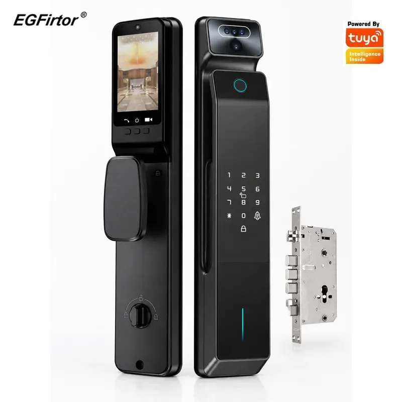 Tuya製、パスワードロック機能付き、ビデオインターホン、ス - Smart Door Lock With Camera Intercom のレビューと価格
