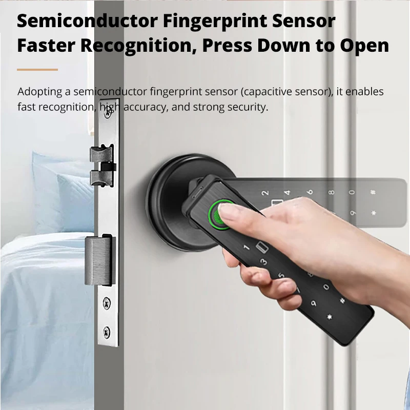 Tuya スマートドアロック 指紋ロック リモートコントロー - Smart Door Lock Tuya App のレビューと価格