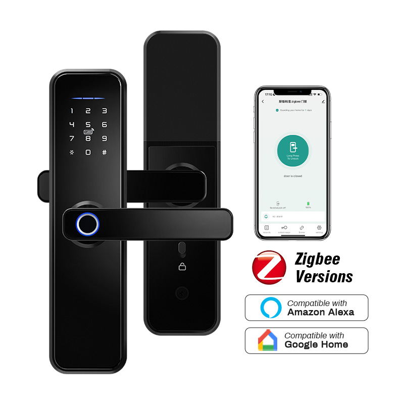 Tuya Zigbee-生体認証デジタルドアロック,ホテルの - Smart Lock Zigbee Gateway のレビューと価格