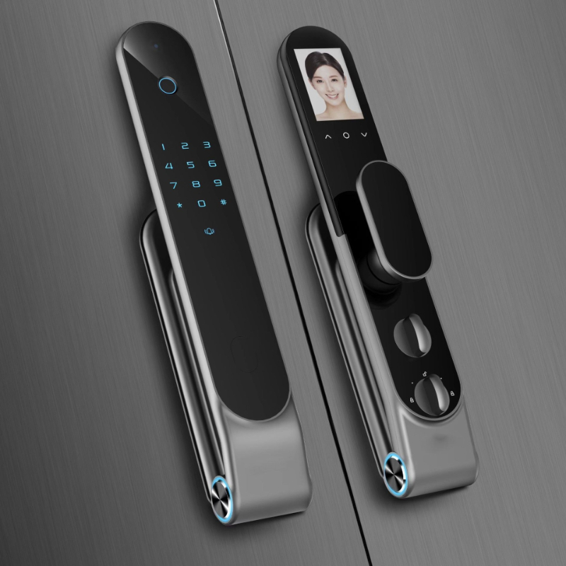 高品質な3D顔認証、パスワード、手のひら認証、手のひら静脈認 - Face Recognition Door Lock のレビューと価格