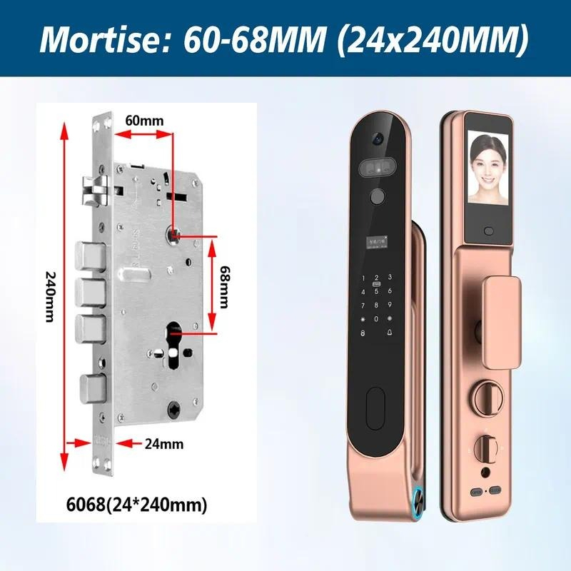 高品質な3D顔認証、パスワード、手のひら認証、手のひら静脈認 - Face Recognition Door Lock のレビューと価格