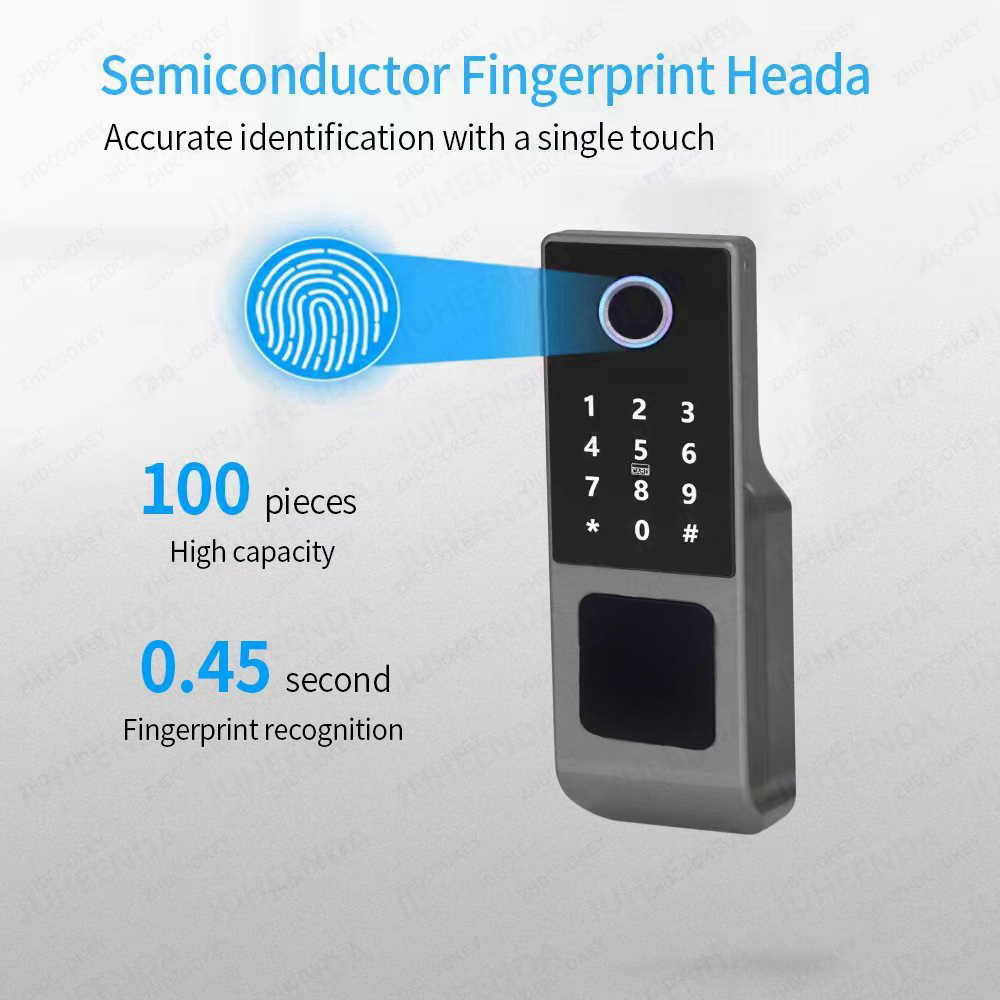 防水Tuya Wifiリモートスマートドアロック指紋キーパッ - Smart Rim Lock Wifi Fingerprint のレビューと価格
