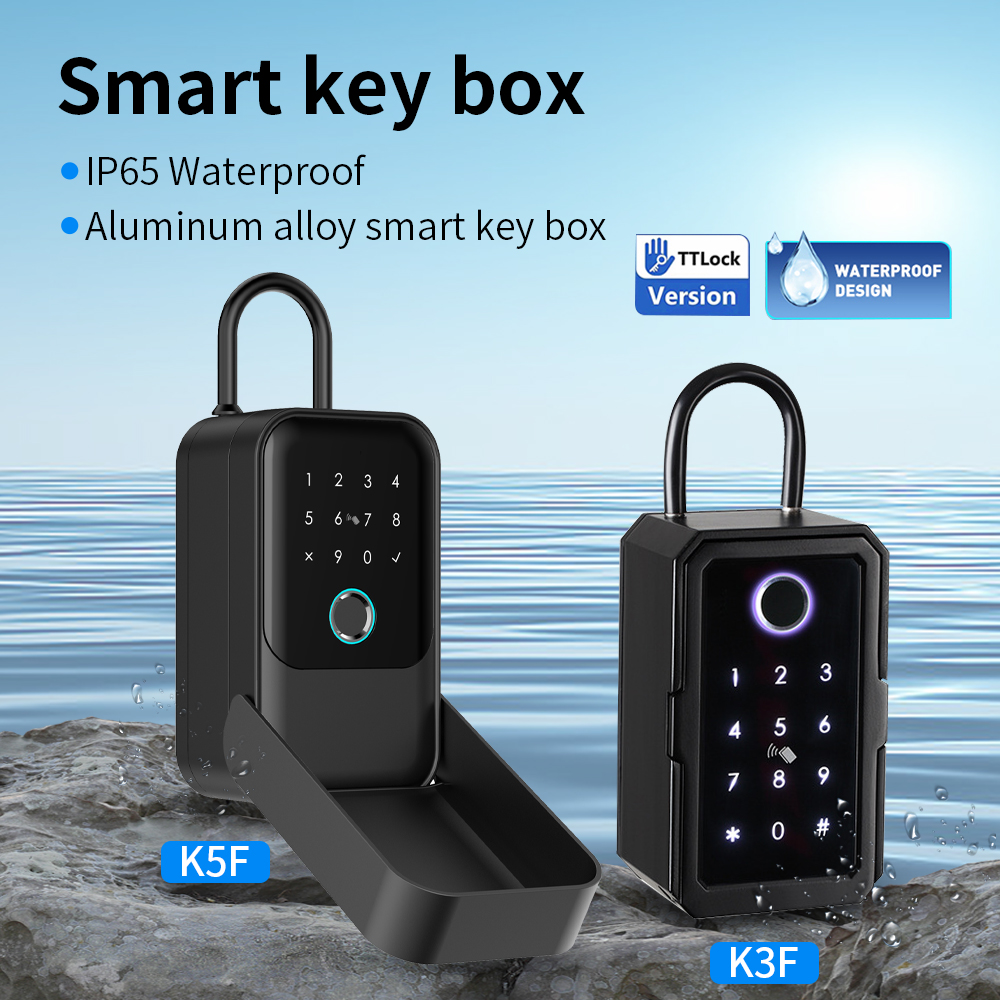 防水鍵セーフボックス,指紋,パスワード収納ロック,盗難防止セ - Fingerprint Padlock Weatherproof のレビューと価格