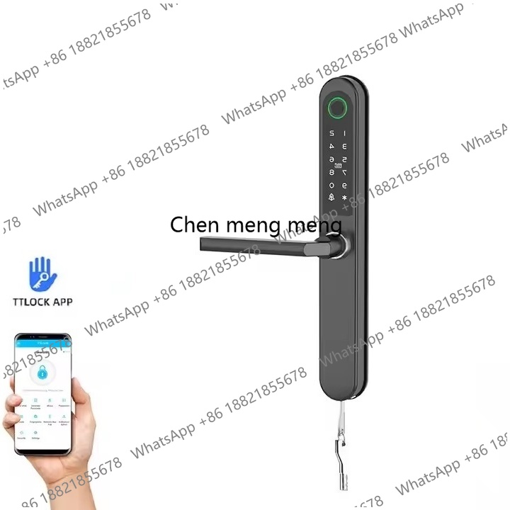スマートデジタルBluetooth指紋認証ドアロック、シング - Digital Door Lock Fingerprint Handle のレビューと価格