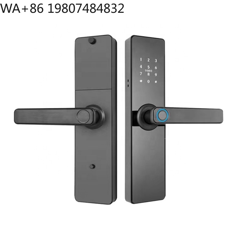 工場供給 電子ドアハンドルロック WiFi RFID パスワ - Digital Door Lock Fingerprint Handle のレビューと価格