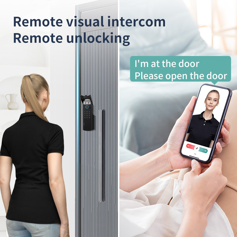 防水スマートロック リモートアプリ ビデオインターホン 3D - Video Door Lock With Camera Peephole のレビューと価格