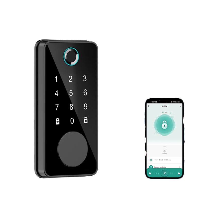 工場価格 屋外防水 RFIDキーレス Tuyaスマートドアロ - Smart Rim Lock Wifi Fingerprint のレビューと価格