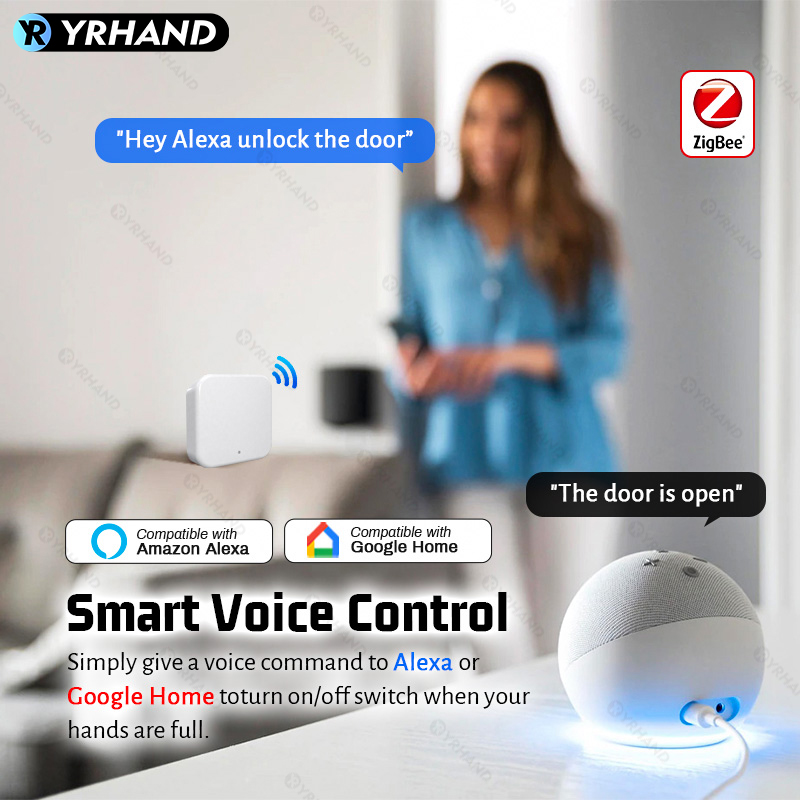 Tuya Zigbee スマートデッドボルトロック フロント - Smart Lock Zigbee Gateway のレビューと価格