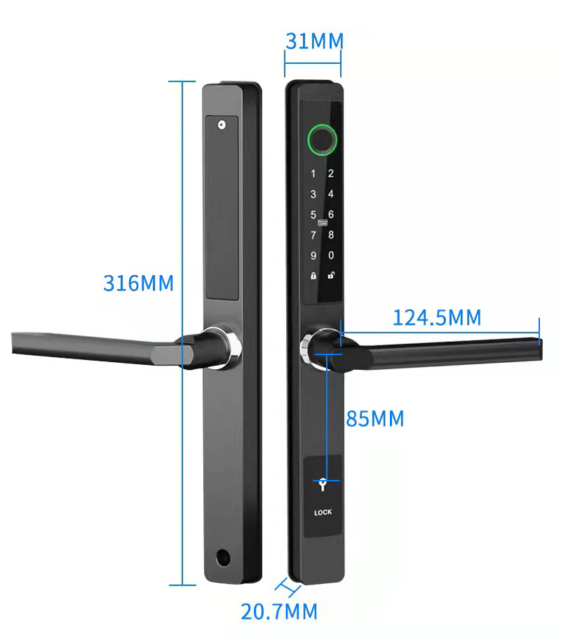 ZHDCOOKEY 生体認証デジタルドアロック 防水 TTL - Fingerprint Padlock Weatherproof のレビューと価格