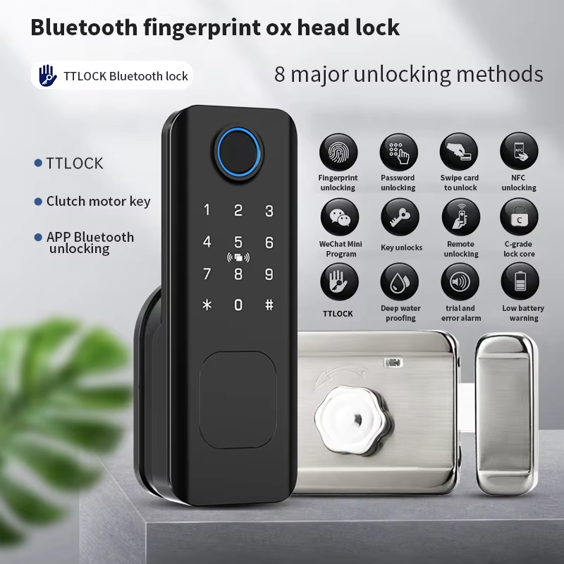 初心者向けTuya TTLock屋外中庭ゲート片面指紋認証リ - Smart Rim Lock Wifi Fingerprint のレビューと価格