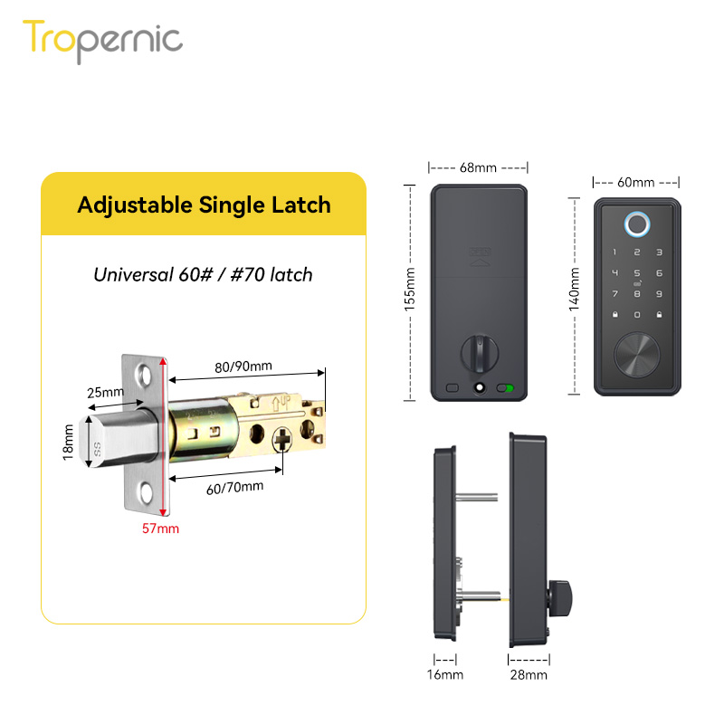 セラドゥラ インテリジェンテ指紋ロック ドア Tuya WI - Smart Lock Deadbolt Keypad Bluetooth のレビューと価格