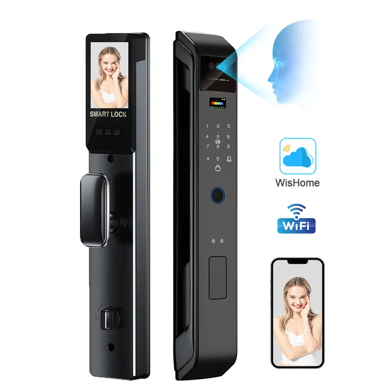 エンリケ・ウィッシュム 3D顔認証指紋認証WiFiスマートド - Face Recognition Door Lock のレビューと価格