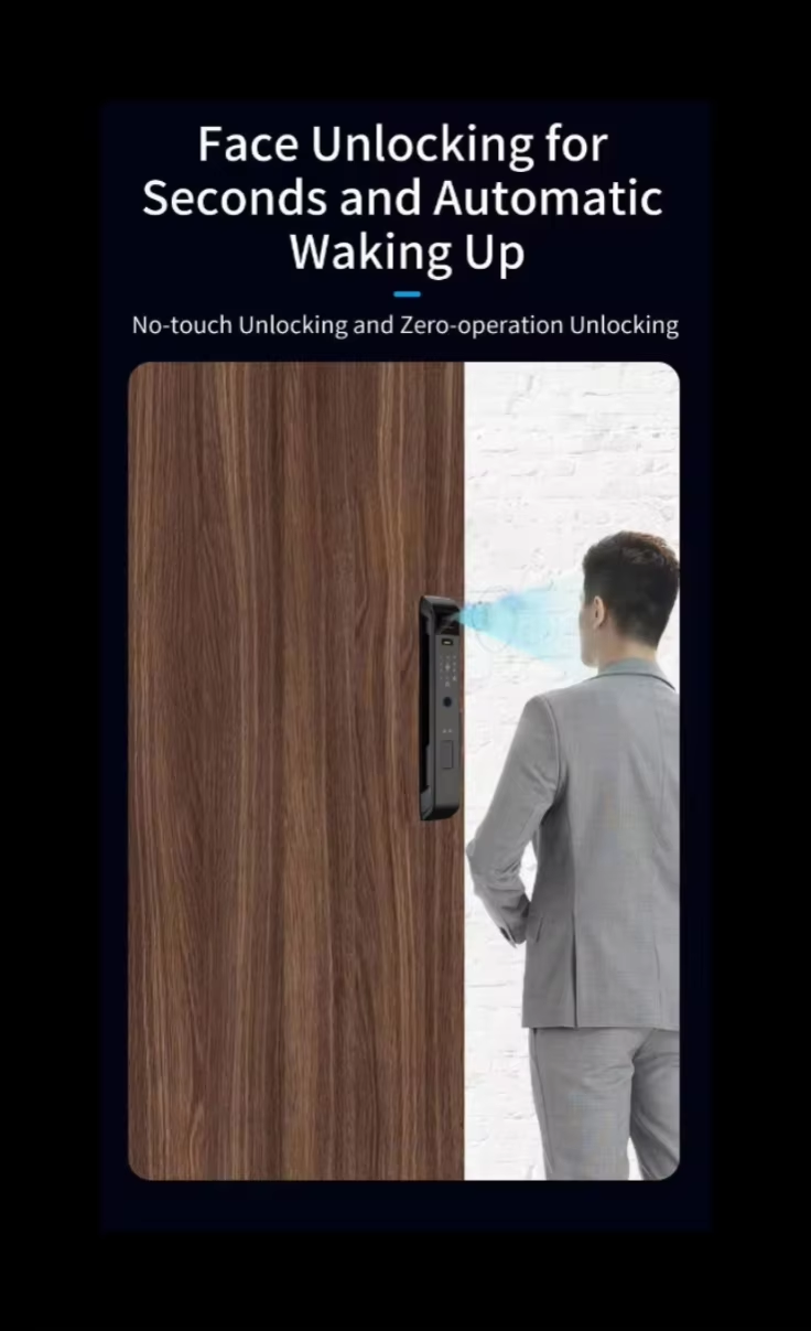 エンリケ・ウィッシュム 3D顔認証指紋認証WiFiスマートド - Face Recognition Door Lock のレビューと価格