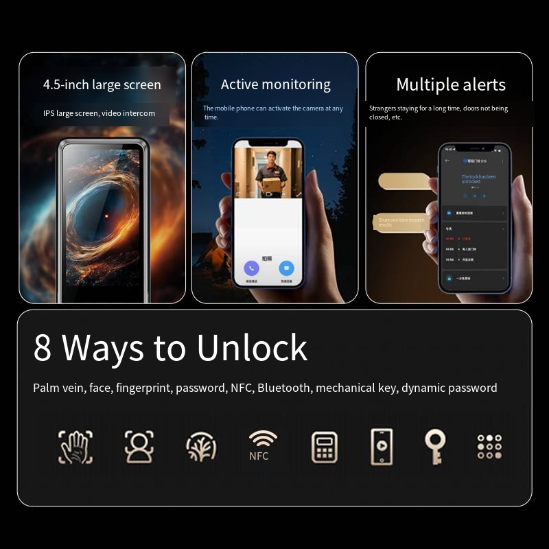 YN S11M スマートホームデジタル電子錠 Xiaomi  - Face Recognition Door Lock のレビューと価格