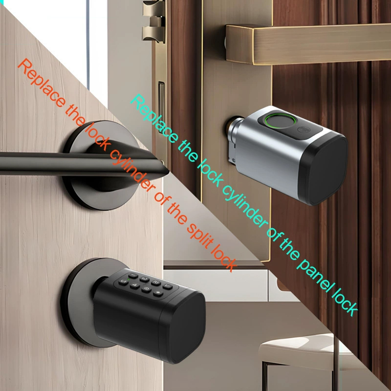 60-90mm調整可能なTTロック/Tuya Bluetoo - Smart Door Lock Tuya App のレビューと価格