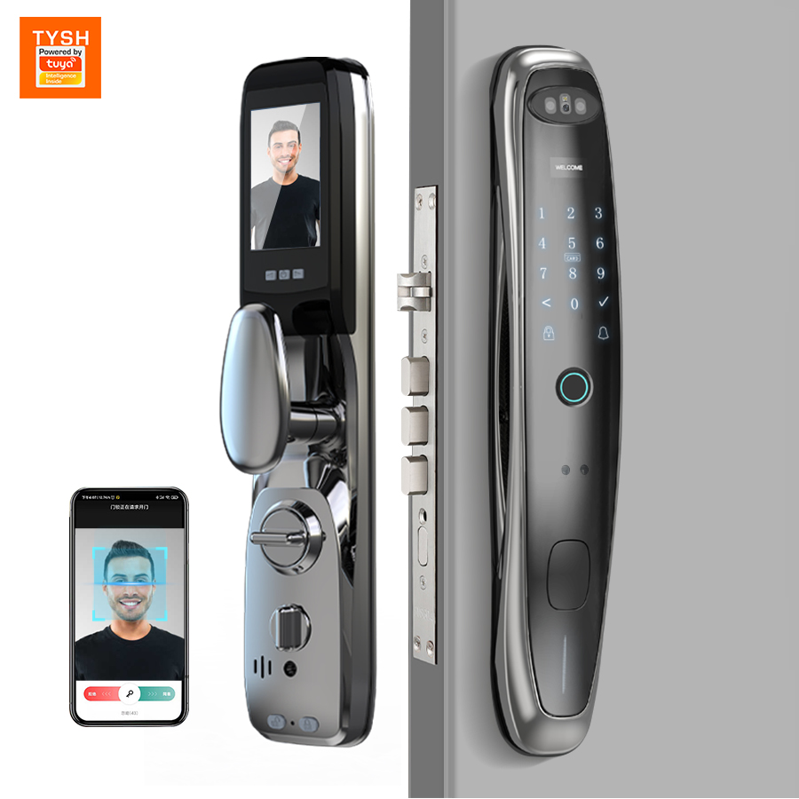 Tuya WiFiカメラ スマートロック 3D顔認証 デジタ - Face Recognition Door Lock のレビューと価格