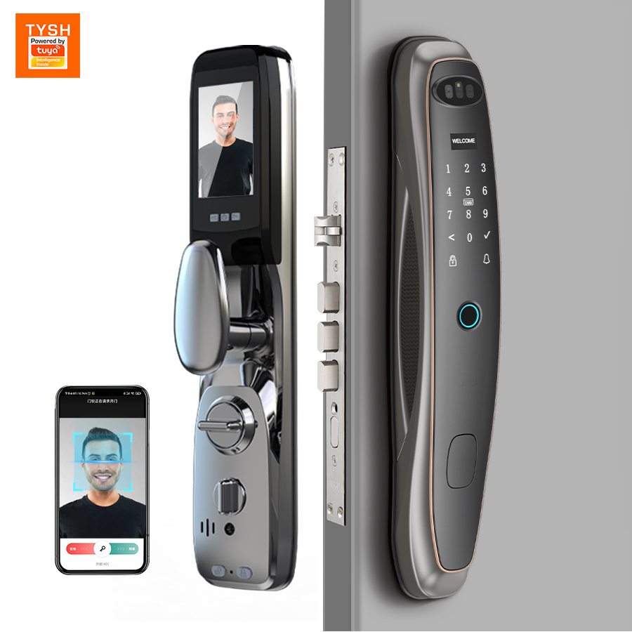 Tuya WiFiカメラ スマートロック 3D顔認証 デジタ - Face Recognition Door Lock のレビューと価格