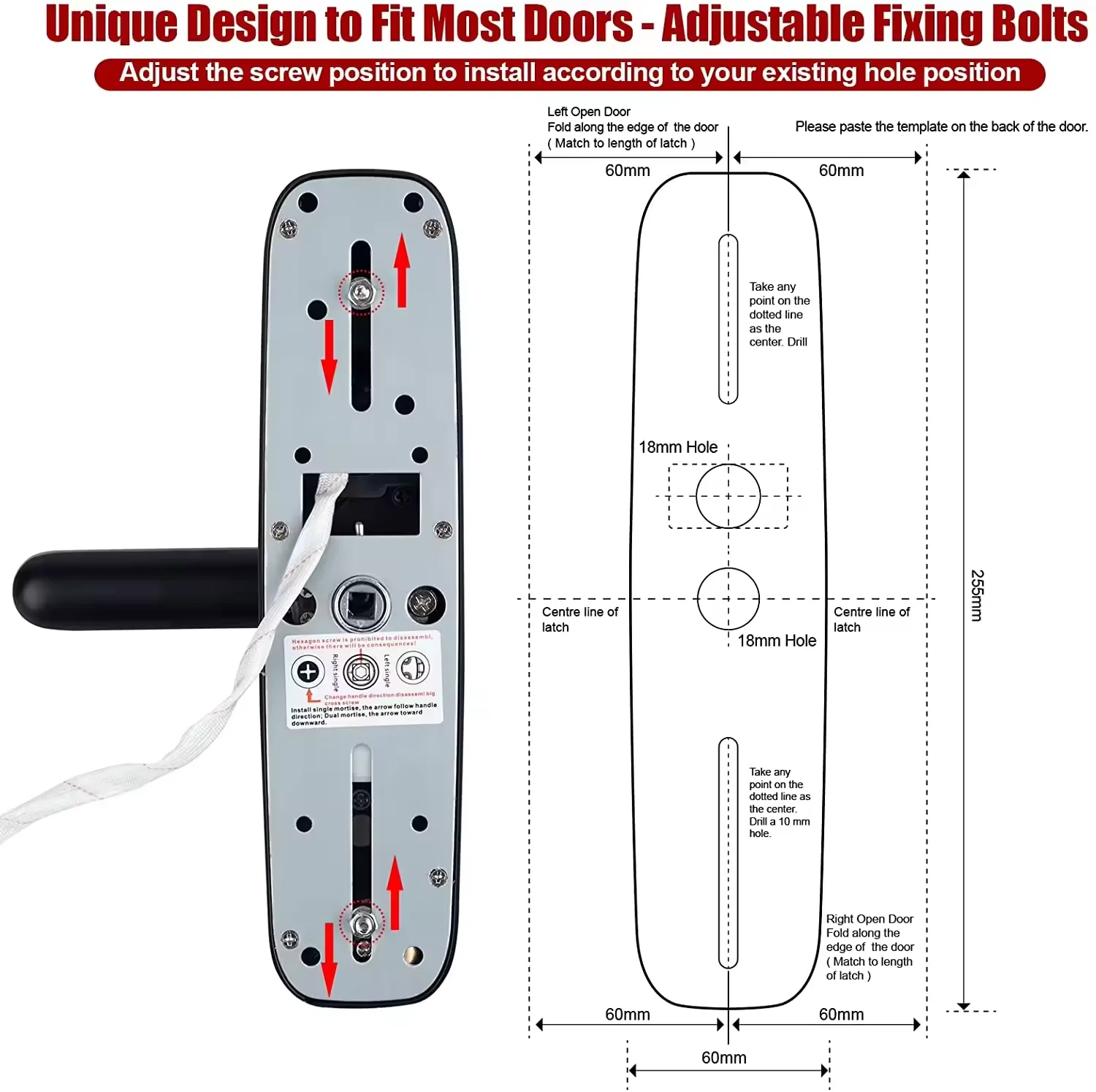 スマート指紋認証キーレスエントリードアロック デジタル電子錠 - Digital Door Lock Fingerprint Handle のレビューと価格