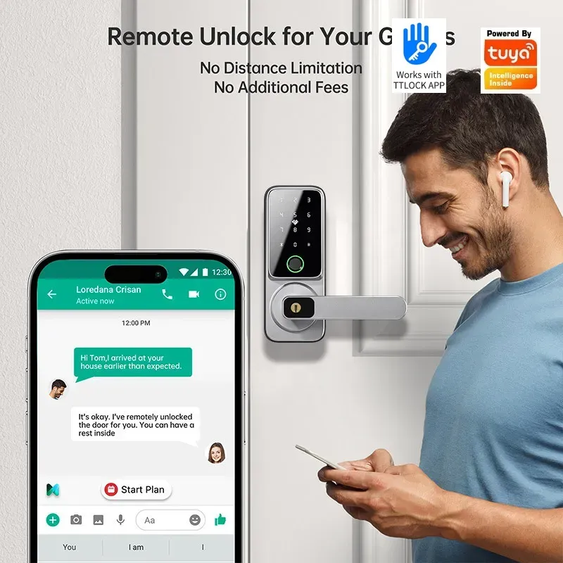 TTLock Bluetooth対応の指紋認証・パスワード・ - Smart Lock Deadbolt Keypad Bluetooth のレビューと価格