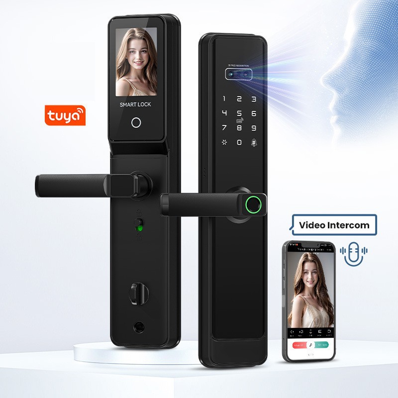 EGFirtor 半自動 Tuya 指紋パスワードロック ホ - Face Recognition Door Lock のレビューと価格