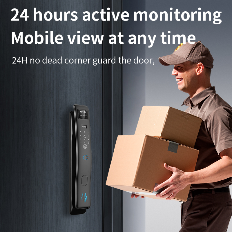 顔認証スマートロックTuyaビデオインターホンWiFiカメラ - Smart Door Lock With Camera Intercom のレビューと価格