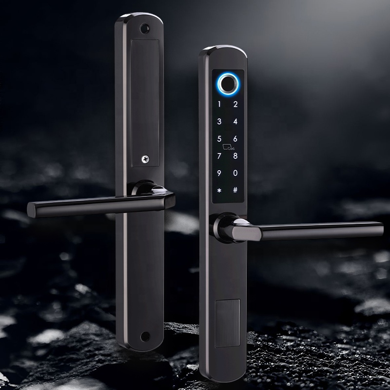 Ip66-スライド式ガラスドアロック,アルミニウム,接続され - Digital Door Lock Fingerprint Handle のレビューと価格