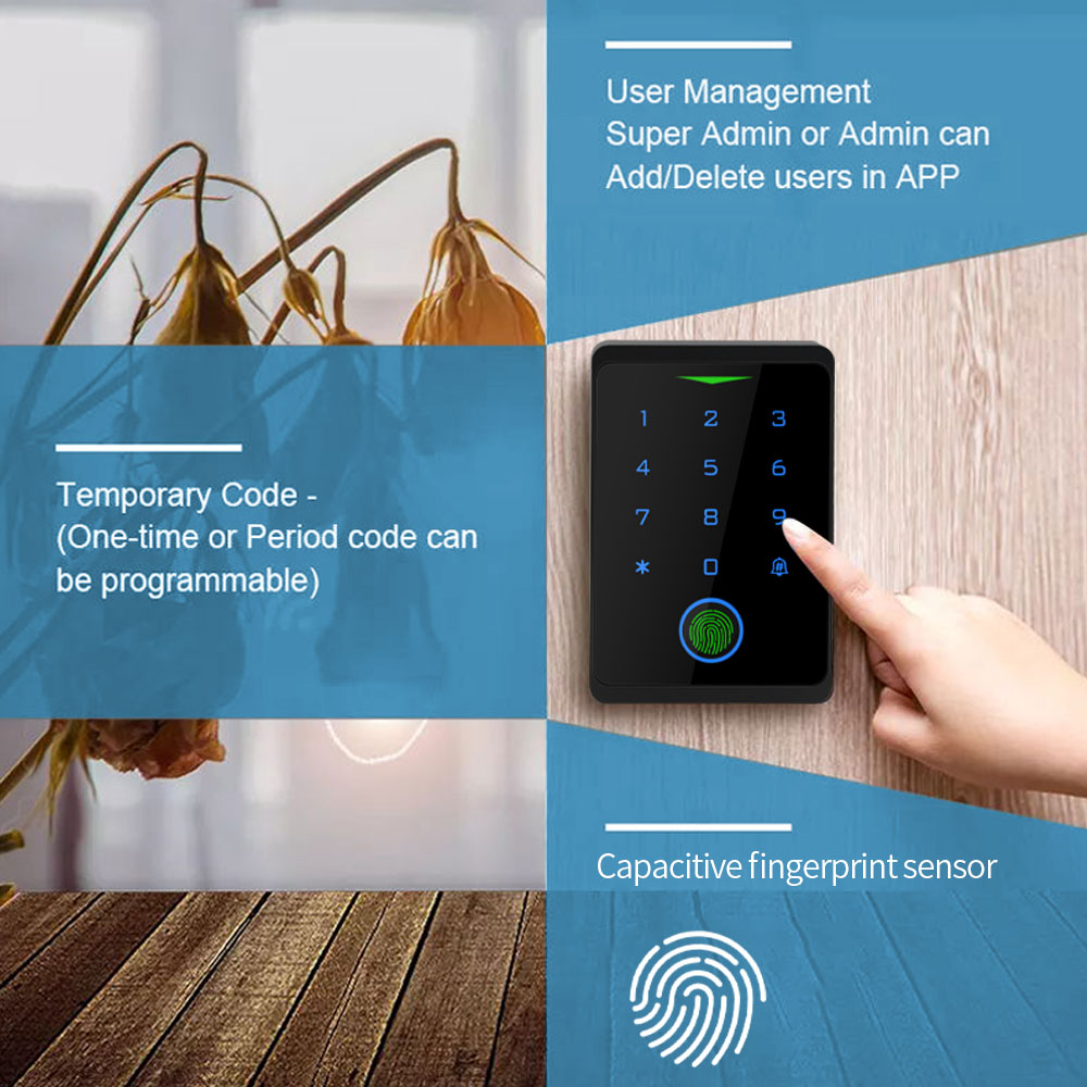 Tuya APP ドアロック IP66 防水キーレス生体認証 - Fingerprint Padlock Weatherproof のレビューと価格