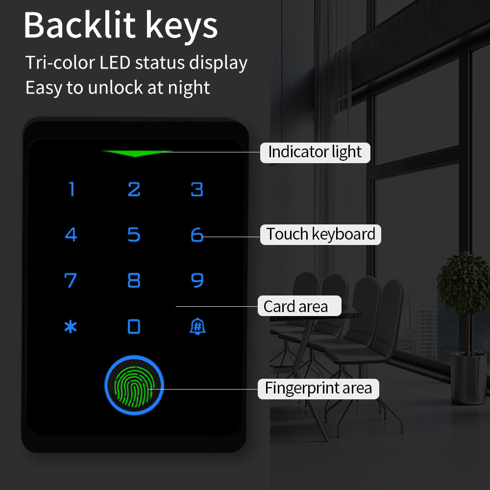 Tuya APP ドアロック IP66 防水キーレス生体認証 - Fingerprint Padlock Weatherproof のレビューと価格