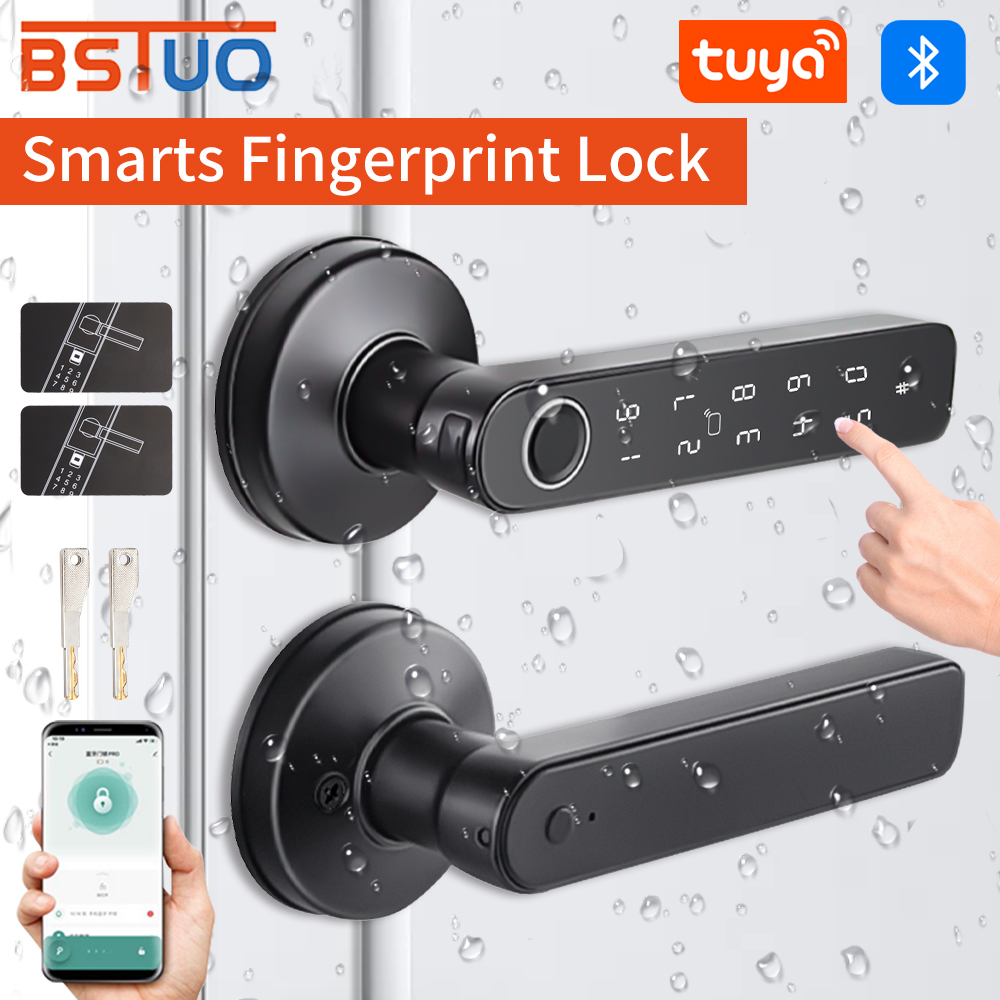 Tuya Bluetooth スマートドアロック、指紋ロック - Smart Lock For Sliding Door のレビューと価格