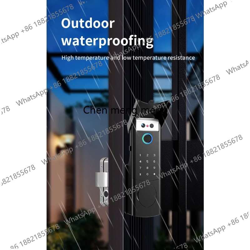 防水リムロック指紋認証リモート解錠コードキーレススマートロッ - Smart Rim Lock Wifi Fingerprint のレビューと価格