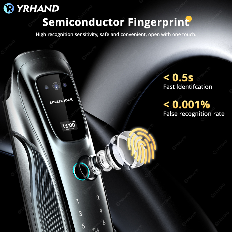 スマートロック、3D顔認識、手のひら静脈認証、指紋認証、Wi - Face Recognition Door Lock のレビューと価格