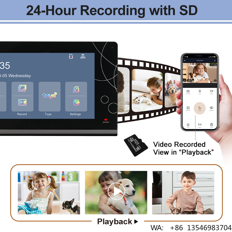 3MP 2K Tuya WiFiスマートビデオドアベルカメラ - Smart Door Lock With Camera Intercom のレビューと価格
