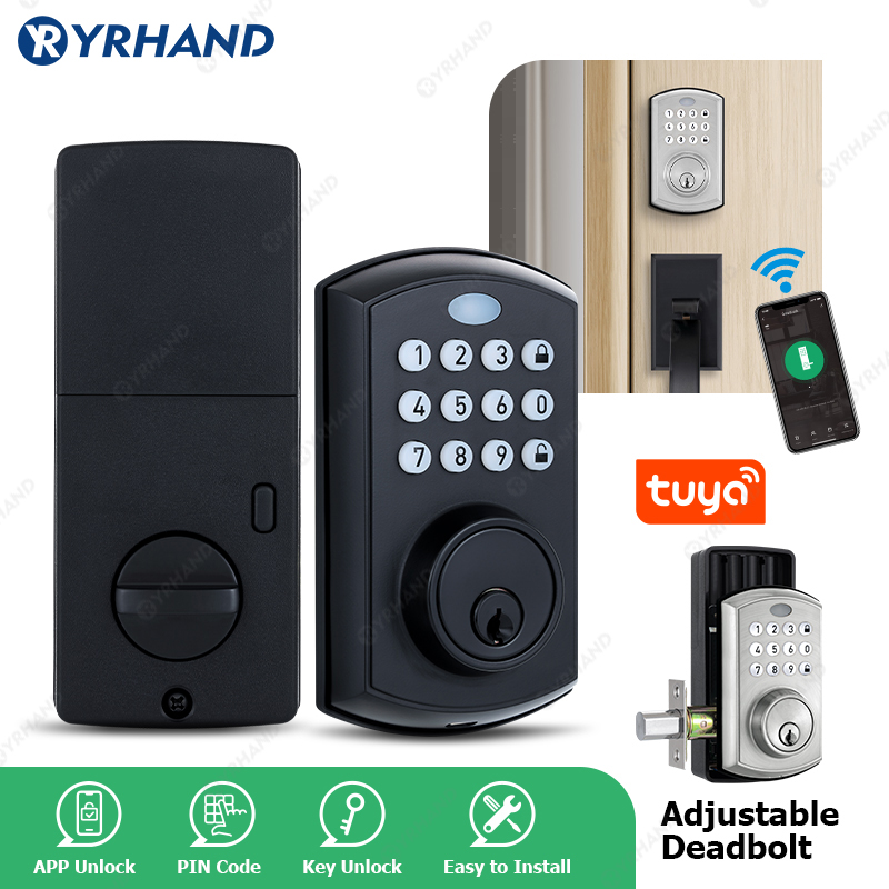 Yrhand-生体認証TRONica,防水セキュリティロック - Smart Lock Deadbolt Keypad Bluetooth のレビューと価格