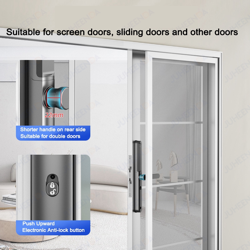 アルミニウム製電子引き戸ロック,防水,指紋,デジタルパスワー - Fingerprint Padlock Weatherproof のレビューと価格