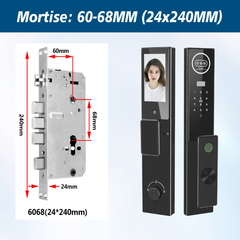 Tuya製、パスワード認証、顔認識機能付きビデオインターホン - Video Door Lock With Camera Peephole のレビューと価格