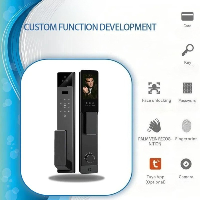 Tuya スマートドアロック 3Dビデオインターホン 顔認証 - Video Door Lock With Camera Peephole のレビューと価格