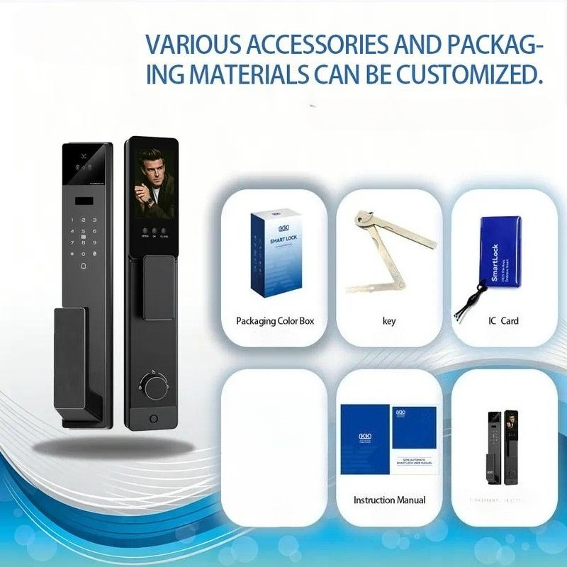 Tuya スマートドアロック 3Dビデオインターホン 顔認証 - Video Door Lock With Camera Peephole のレビューと価格