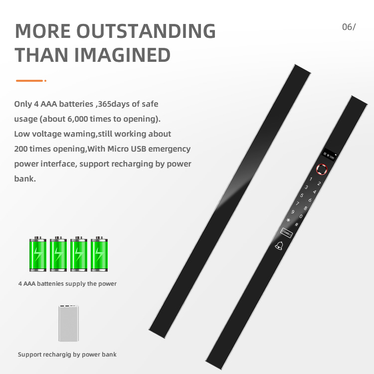 VIANS APP 80CM両開きスマート電気錠デジタル指紋 - Digital Door Lock Fingerprint Handle のレビューと価格