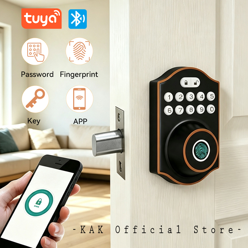 KAK アメリカンスタイル スマートデッドボルトドアロック  - Smart Lock Deadbolt Keypad Bluetooth のレビューと価格