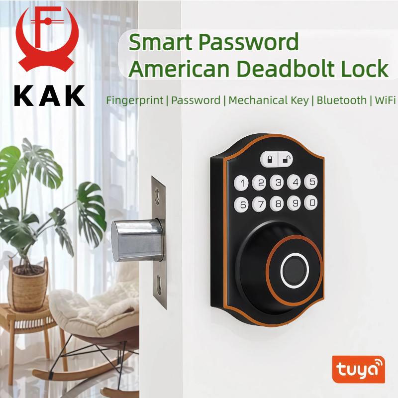 KAK アメリカンスタイル スマートデッドボルトドアロック  - Smart Lock Deadbolt Keypad Bluetooth のレビューと価格