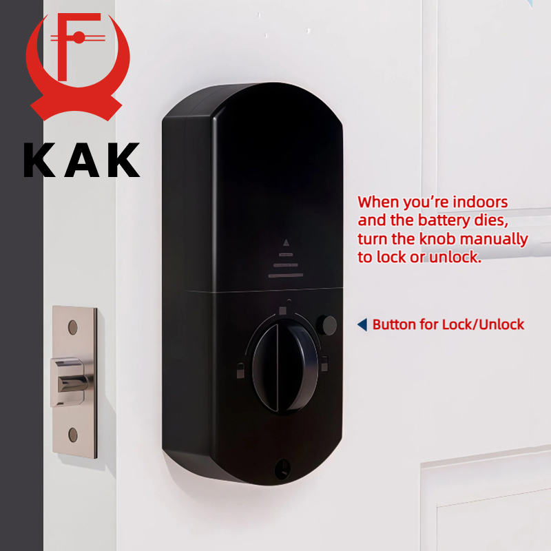 KAK アメリカンスタイル スマートデッドボルトドアロック  - Smart Lock Deadbolt Keypad Bluetooth のレビューと価格